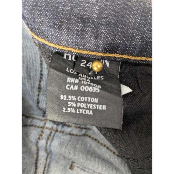 Hudson Jeans Womens 24 Blue Snakeskin Print USA Made Super Skinny Nico Mid Rise - Picture 7 of 11